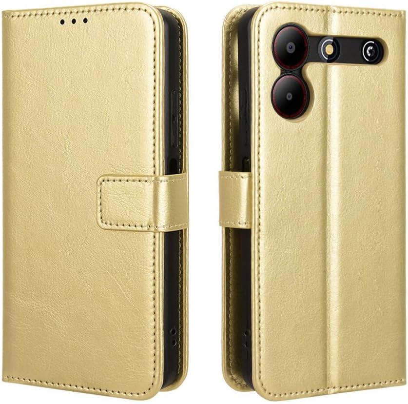 Чохол книжка Book case для ZTE Blade A54 / золотистий