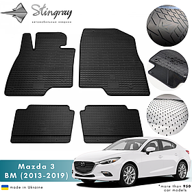 Килимки в салон Mazda 3 (BM) 2013-2019 Комплект з 4 килимків Стингрей