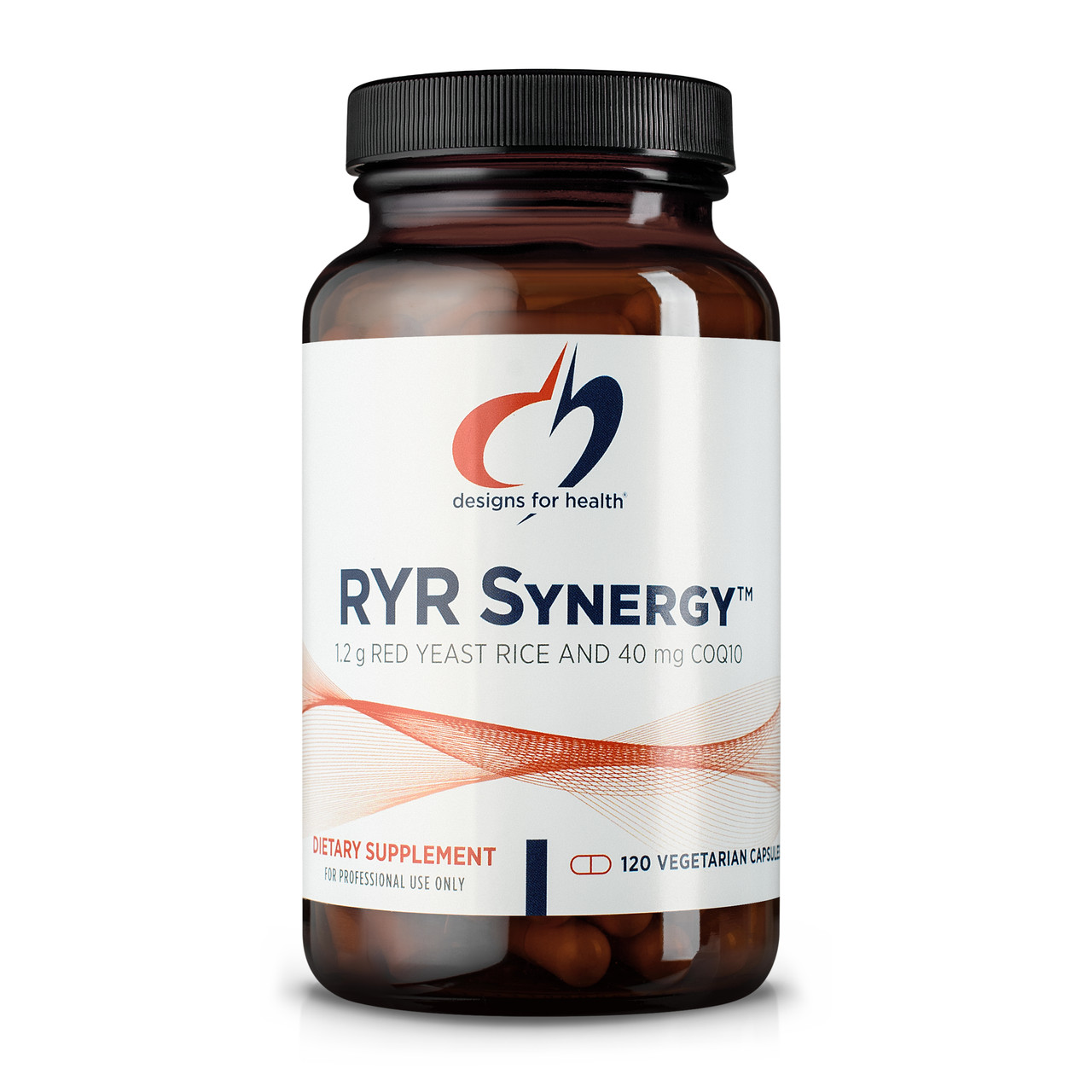 Designs for Health RYR Synergy / Червоний дріжджовий рис + CoQ10 для здоров'я серця 120 капсул