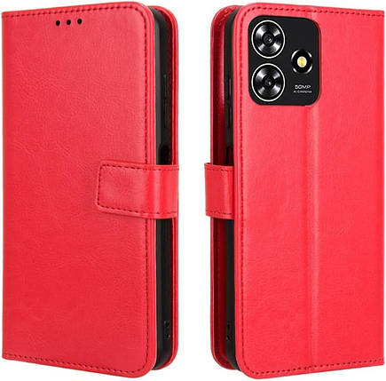 Чохол книжка Book case для ZTE Blade V50 Design (4G) / червоний, фото 1