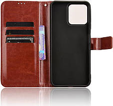 Чохол книжка Book case для ZTE Blade V50 Design (4G) / коричневий, фото 6