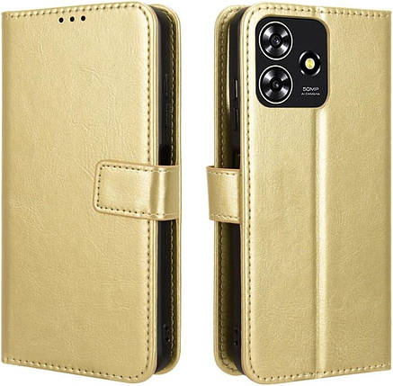 Чохол книжка Book case для ZTE Blade V50 Design (4G) / золотистий, фото 1