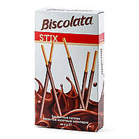 Соломка "Biscolata Stix Milky" молочному шоколаді 32г (12шт/уп)