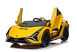 Дитячий двомісний електромобіль Lamborghini Sian M 5072EBLR-4 синій, фото 3