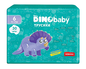 Підгузники-трусики дитячі Dino Baby 6 (16+кг) 30шт
