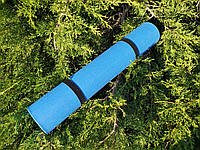 Спортивный коврик каремат для тренировок, занятий йоги, фитнес SlimFit 1800*600*4 мм Синий