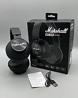 Беспроводные наушники накладные круглые полноразмерные bluetooth Marshall WH-XM6,Лучшие накладные наушники MKY