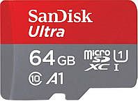 MicroSDXC (UHS-1) SanDisk Ultra 64Gb class 10 A1 (140Mb/s) (adapter SD) Imaging Packaging