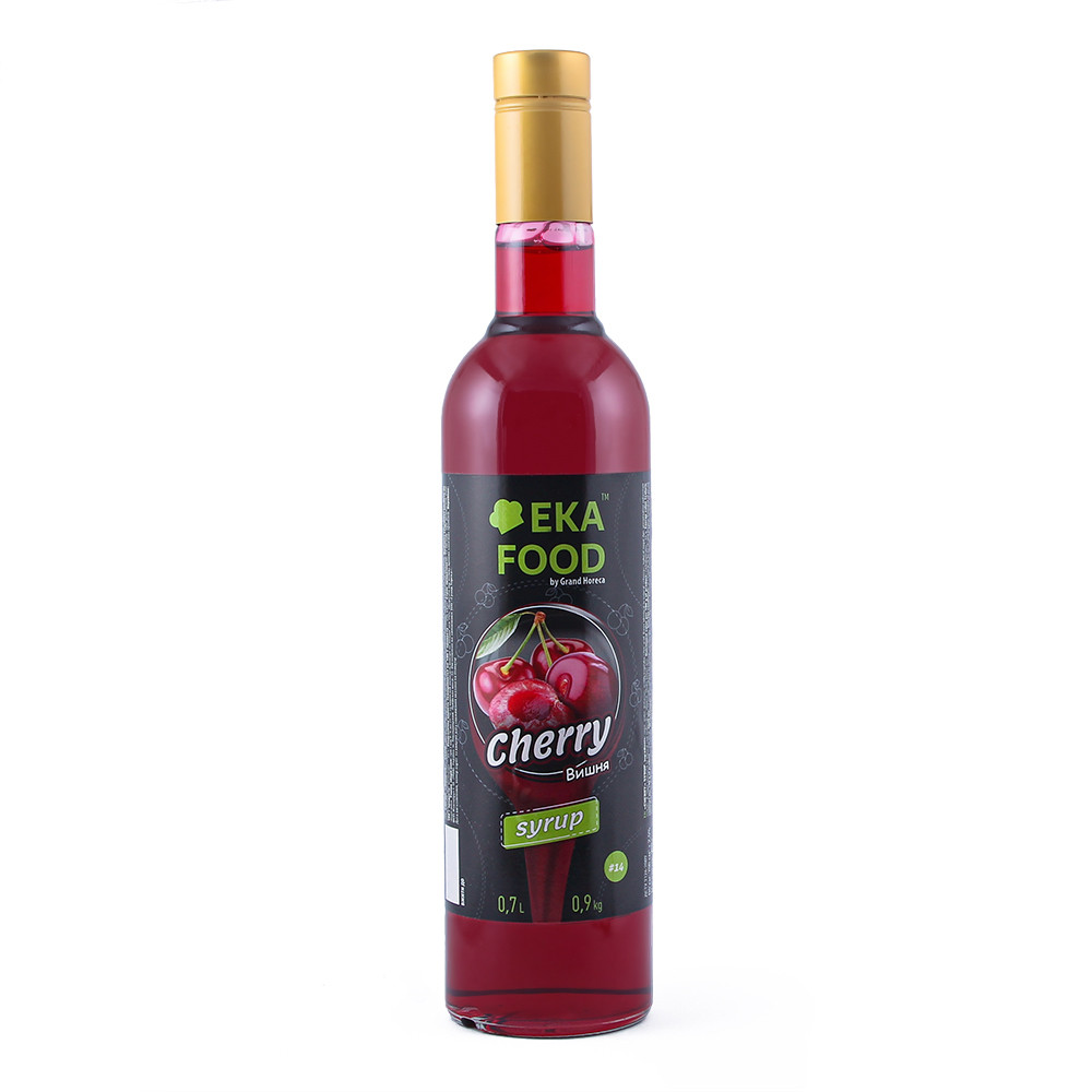 Сироп коктейльний EkaFood by Grand Horeca Cherry "Вишня" #14 700 мл 0,9 кг СКЛО