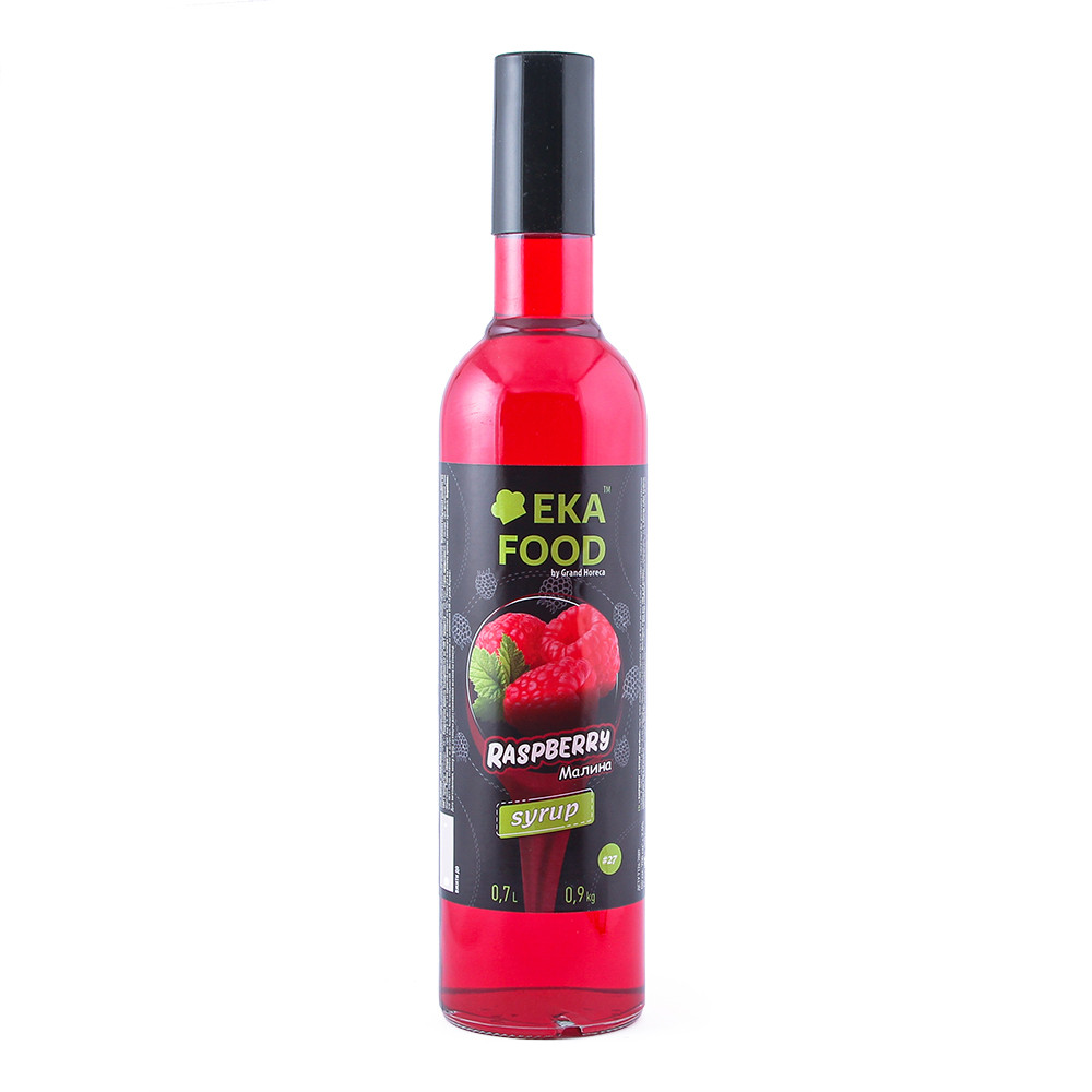 Сироп коктейльний EkaFood by Grand Horeca Raspberry "Малина" #27 700 мл 0,9 кг СКЛО, фото 1
