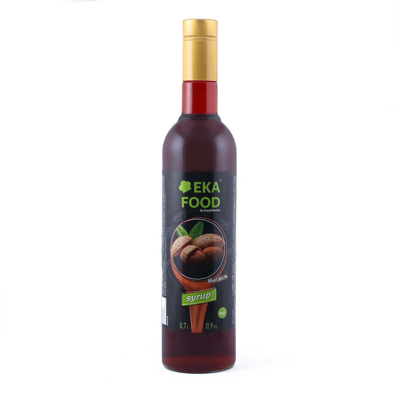 Сироп коктейльний EkaFood by Grand Horeca Almond "Мігдаль" #27 700 мл 0,9 кг СКЛО