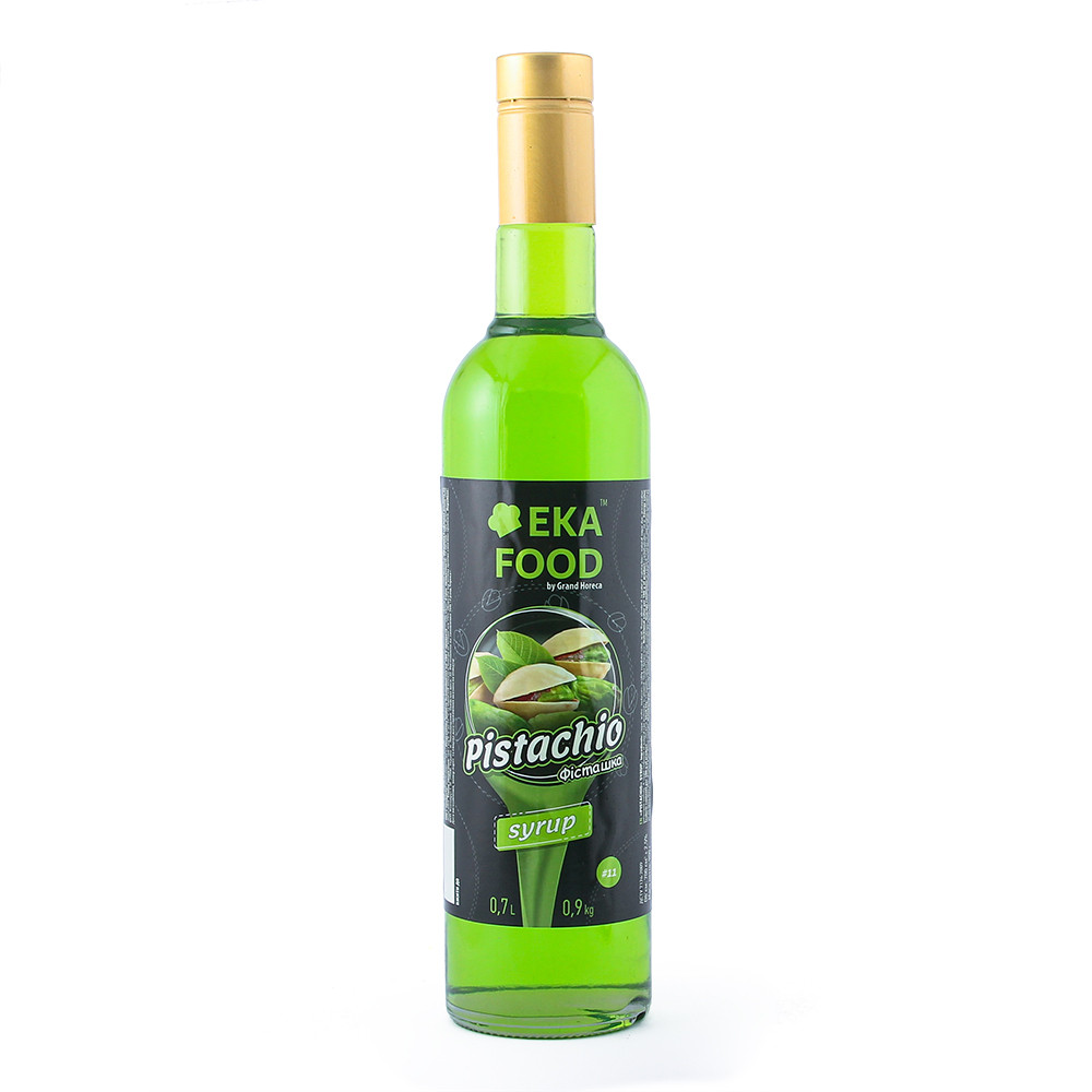 Сироп коктейльний EkaFood by Grand Horeca Pistachio "Фісташка" #11 700мл 0,9кг СКЛО