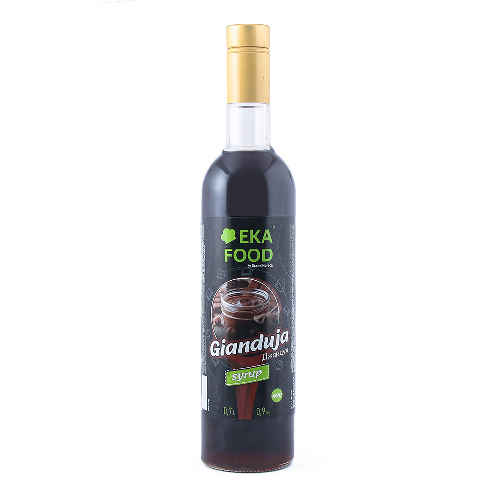 Сироп коктейльний EkaFood by Grand Horeca Gianduja "Джандуя" #90 700 мл 0,9 кг СКЛО
