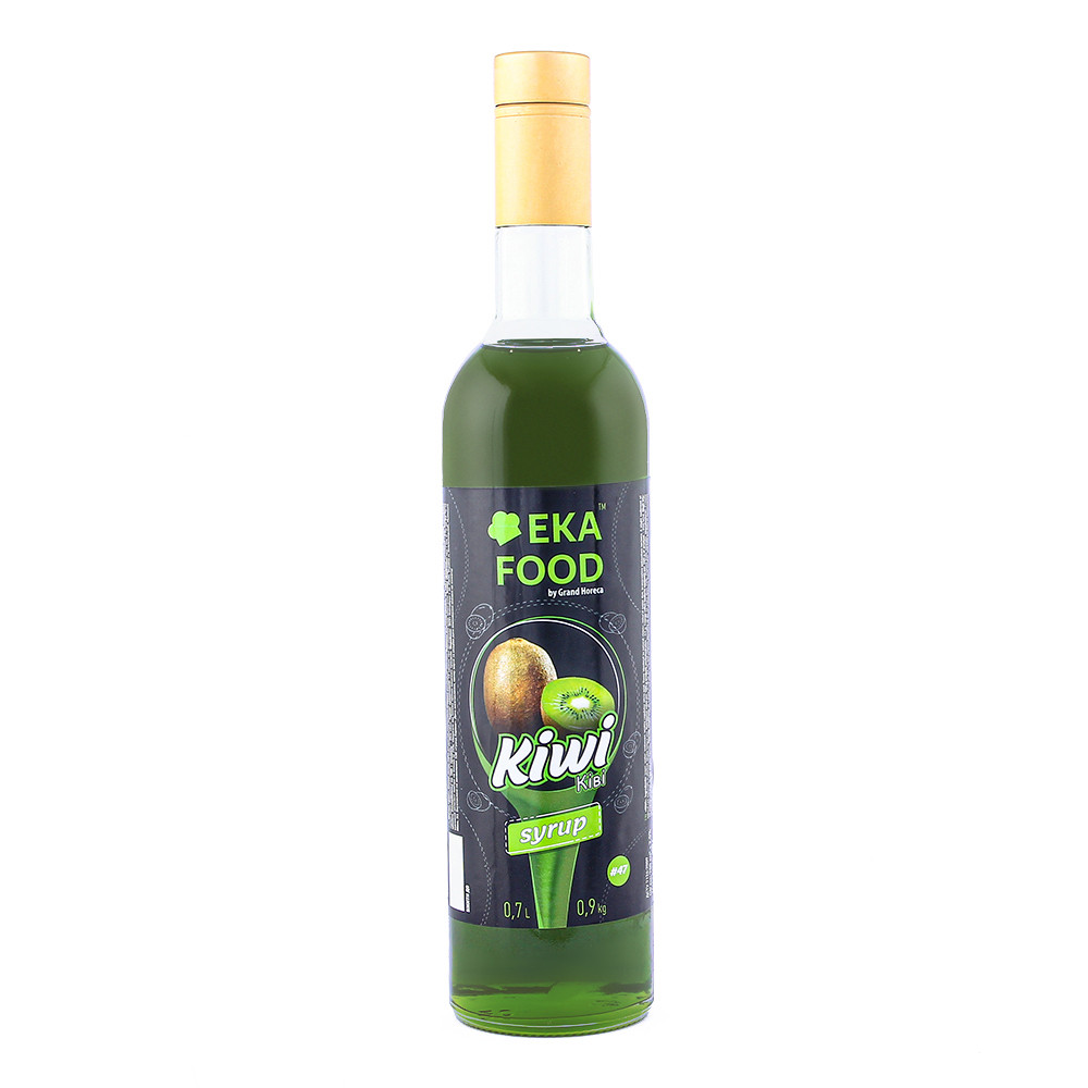 Сироп коктейльний EkaFood by Grand Horeca Kiwi "Ківі" #47 700мл 0,9кг СКЛО, фото 1