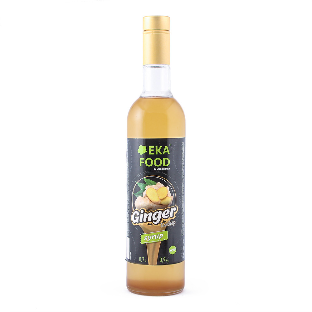 Сироп коктейльний EkaFood by Grand Horeca Ginger "Імбир" #99 700 мл 0,9 кг СКЛО