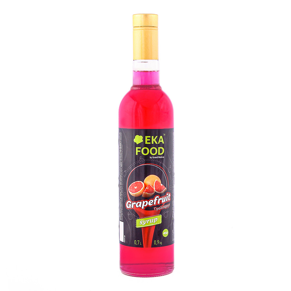 Сироп коктейльний EkaFood by Grand Horeca Grapefruit "Грейпфрукт" #56 700 мл 0,9 кг СКЛО