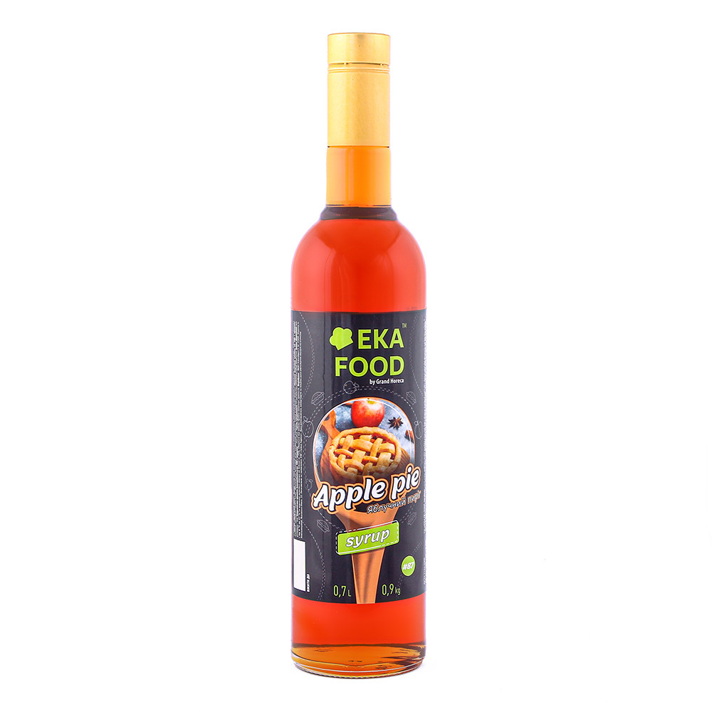 Сироп коктейльний EkaFood by Grand Horeca Apple pie "Яблучний пиріг" #87 700мл 0,9кг СКЛО
