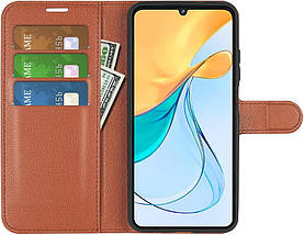 Чохол книжка Lichee для ZTE Blade V50 Vita коричневий, фото 5