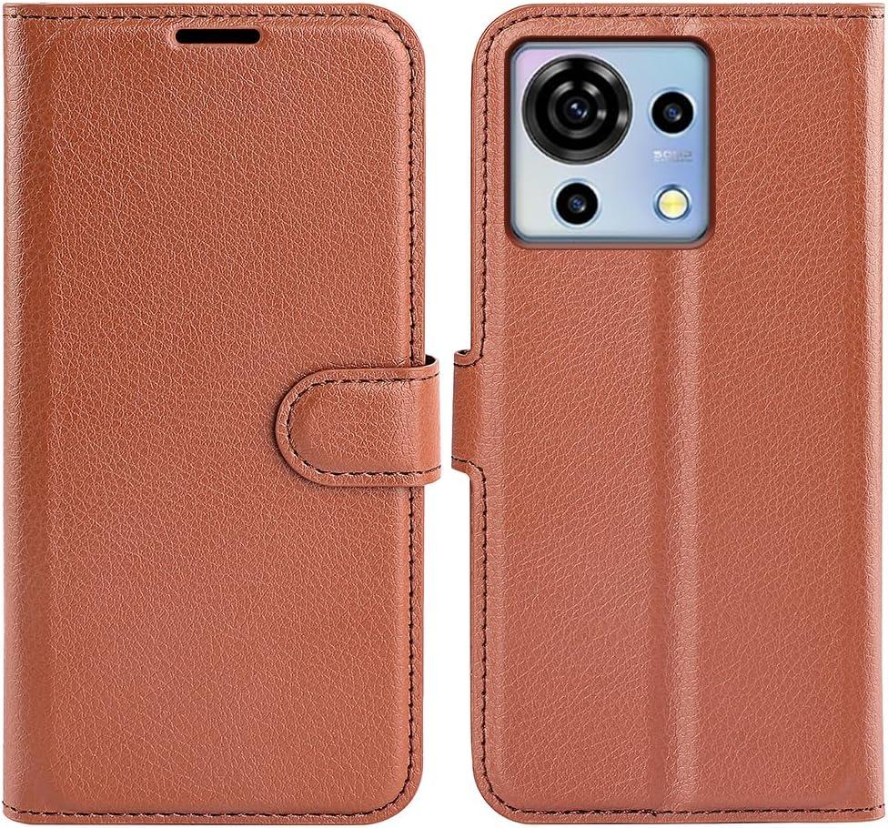 Чохол книжка Lichee для ZTE Blade V50 Vita коричневий