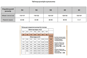 Купальник для повних Fuba 28068 чорний/синій 54 56 58 60 62 розмір, фото 4