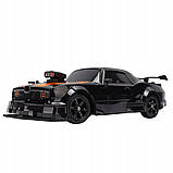 Машинка для дрифту на радіокеруванні Dodge Challenger 4WD з димом та світлом з колесами для дрифту, фото 9