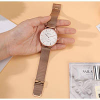 Женские часы Besta Love Ua, круглые, металлические, японский механизм, регулируемый ремешок, D C