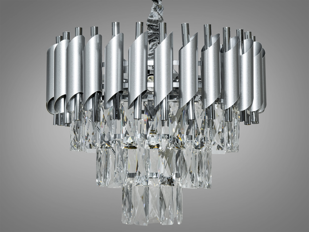 Кришталева люстра в хромі/золоті Linisoln 9001/400 FG+GD SL+CH, фото 1