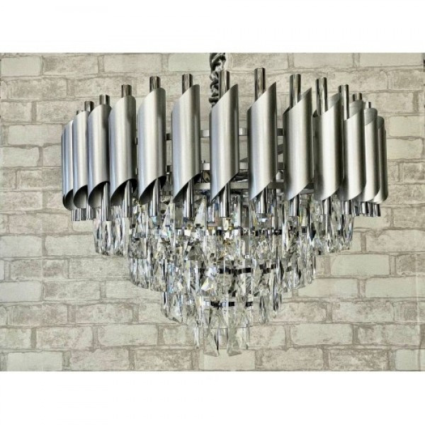 Кришталева люстра в хромі/золоті Linisoln 9001/550 FG+GD SL+CH, фото 1