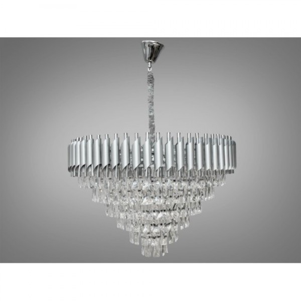 Кришталева люстра в хромі/золоті Linisoln 9001/750 FG+GD SL+CH, фото 1