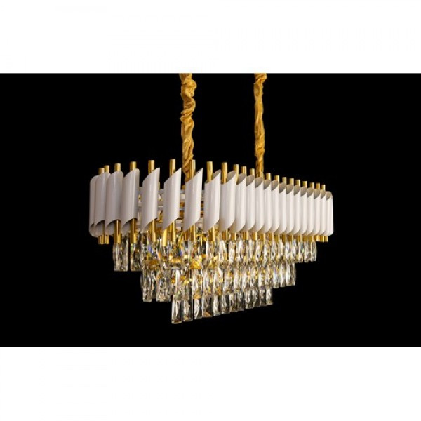 Кришталева люстра в хромі/золоті Linisoln 9001/800*350, фото 1