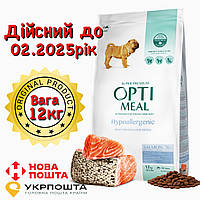 Optimeal Оптимил Гіпоалергенний 12 кг для середніх і великих порід з лососем