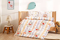 Комплект постельного белья в детскую кроватку TAC Disney Winnie The Pooh 120x180 см 100% Хлопок Ранфорс