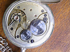 Швейцарський кишеньковий годинник Omega срібло 19 століття, фото 3