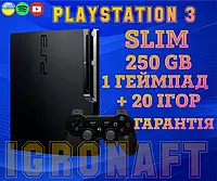 Playstation 3 Slim 250 GB | Игровая консоль | приставка | Sony PS3 PS4