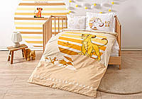 Комплект постельного белья в детскую кроватку TAC Disney LION KING 120x180 см 100% Хлопок Ранфорс