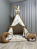 Вігвам для дітей Ведмежатко Повний комплект, дитяча палатка, дитячий вігвам, вігвам для дівчинки, вігвам для хлопчика, вігвам, фото 2