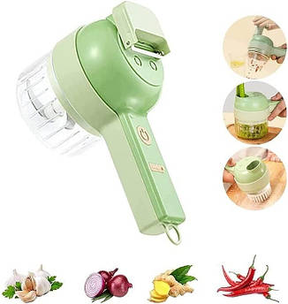 Портативна овочерізка подрібнювач 4в1 Food Chopper для фруктів та овочів