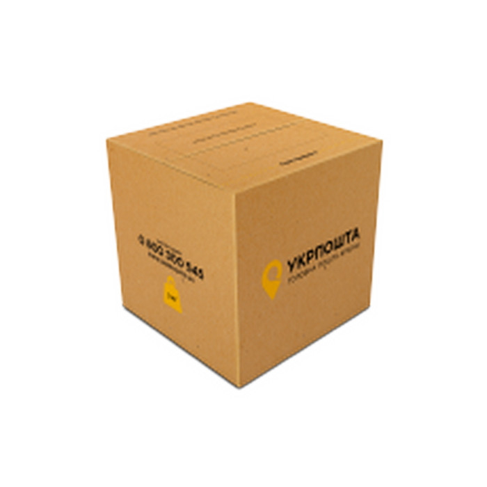 Коробка Укрпошти для відправки посилок 3 кг з розмірами 24х24х21 см