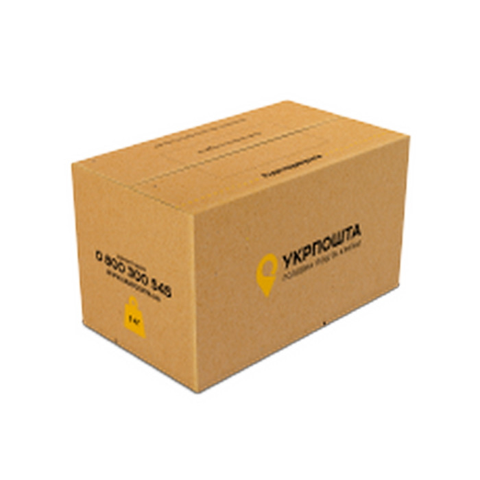 Коробка Укрпошти для відправки посилок 5 кг з розмірами 40х24х21 см