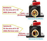 Автоматичний запобіжник 12-48v 100А Автоматичне скидання при перевантаженні, фото 7
