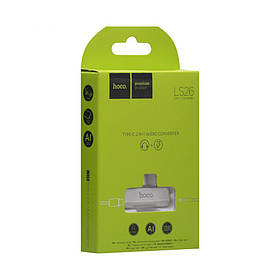 Перехідник Hoco LS26 Type-C 2in1 Audio Converter,