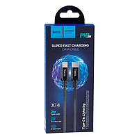 Кабель USB Hoco X14 Double Speed PD 20W Type-C to Lightning 2m,