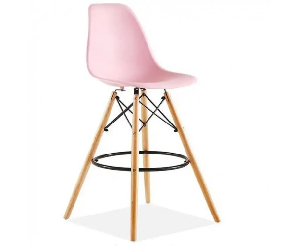 Стілець Тауер Вуд барний високий рожевий, фото 1