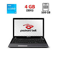 Ноутбук Б-класс Packard Bell EasyNote TM85/ 15.6" 1366x768/ i3-330M/ 4GB RAM/ 500GB HDD/ HD/ АКБ отсутствует