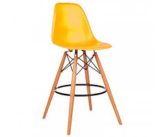 Стілець Тауер Вуд барний високий жовтий