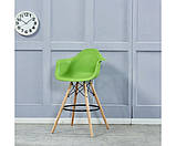Стілець Тауер Вуд Eames барний високий зелений, фото 4