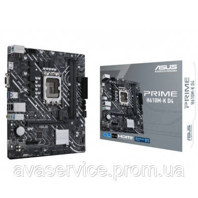 Материнська плата ASUS PRIME H610M-K D4