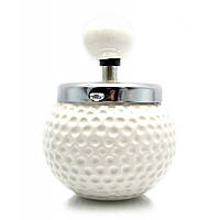 Пепельница с крышкой керамическая "Мяч для гольфа" (14х9х9 см)