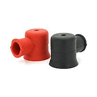 Набір захисних ковпачків червоний + чорний для АКБ під болт, ціна за пару 30 mm*20 mm*22m
