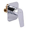 Змішувач для душу прихованого монтажу TOPAZ CAPRI TCA-15705-H43 на один споживач, без душового комплекту Хром, фото 2